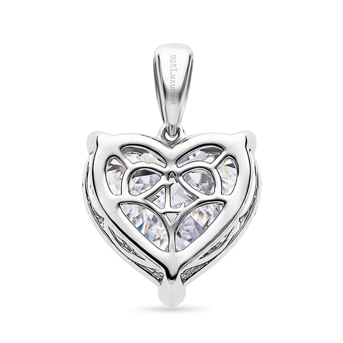 LUXURIANT DIAMOND - Lab Grown Diamant IGI zertifiziert VS-G Anhänger 925 Silber Rhodiniert ca. 10.04 ct