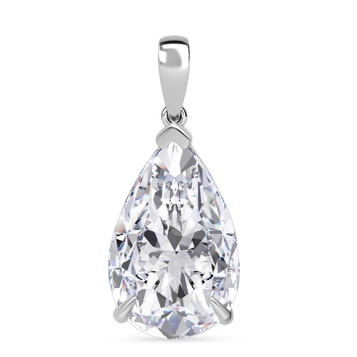 LUXURIANT DIAMOND - Lab Grown Diamant IGI zertifiziert VS-G Anhänger 925 Silber Rhodiniert ca. 10.03 ct