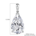 LUXURIANT DIAMOND - Lab Grown Diamant IGI zertifiziert VS-G Anhänger 925 Silber Rhodiniert ca. 10.03 ct