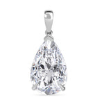 LUXURIANT DIAMOND - Lab Grown Diamant IGI zertifiziert VS-G Anhänger 925 Silber Rhodiniert ca. 10.03 ct