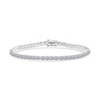 LUXURIANT DIAMOND - Lab Grown Diamant SI-GH SGL zertifiziert Armband ca. 19 cm 925 Silber 750 Gelbgold vermeil ca. 10.03 ct