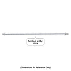 LUXURIANT DIAMOND - Lab Grown Diamant SI-GH SGL zertifiziert Armband ca. 20 cm 925 Silber 750 Gelbgold vermeil ca. 10.51 ct
