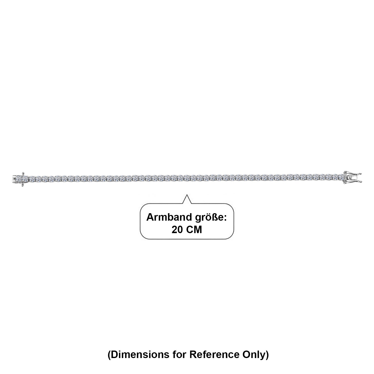 LUXURIANT DIAMOND - Lab Grown Diamant SI-GH SGL zertifiziert Armband ca. 20 cm 925 Silber 750 Gelbgold vermeil ca. 10.51 ct