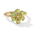 EVER TRUE Natürlicher Peridot Ring 950 Kupfer (Größe 19.00) ca. 1.44 ct