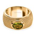 EVER TRUE Natürlicher Peridot Rin,  950 Kupfer (Größe 20.00) ca. 1.21 ct