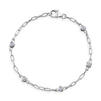 LUXURIANT DIAMOND - Lab Grown Diamant SI-GH SGL zertifiziert Armband ca. 19 cm 925 Silber Rhodiniert ca. 0,55 ct.