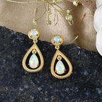 EVER TRUE AA Natürlicher, äthiopischer Welo Opal Ohrringe Reine Bronze Gold ca. 1.56 ct