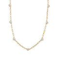 LUXURIANT DIAMOND - Lab Grown Diamant SI-GH Halskette ca. 45 cm 925 Silber 750 Gelbgold vermeil ca. 1,02 ct.