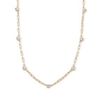 LUXURIANT DIAMOND - Lab Grown Diamant SI-GH Halskette ca. 45 cm 925 Silber 750 Gelbgold vermeil ca. 1,02 ct.