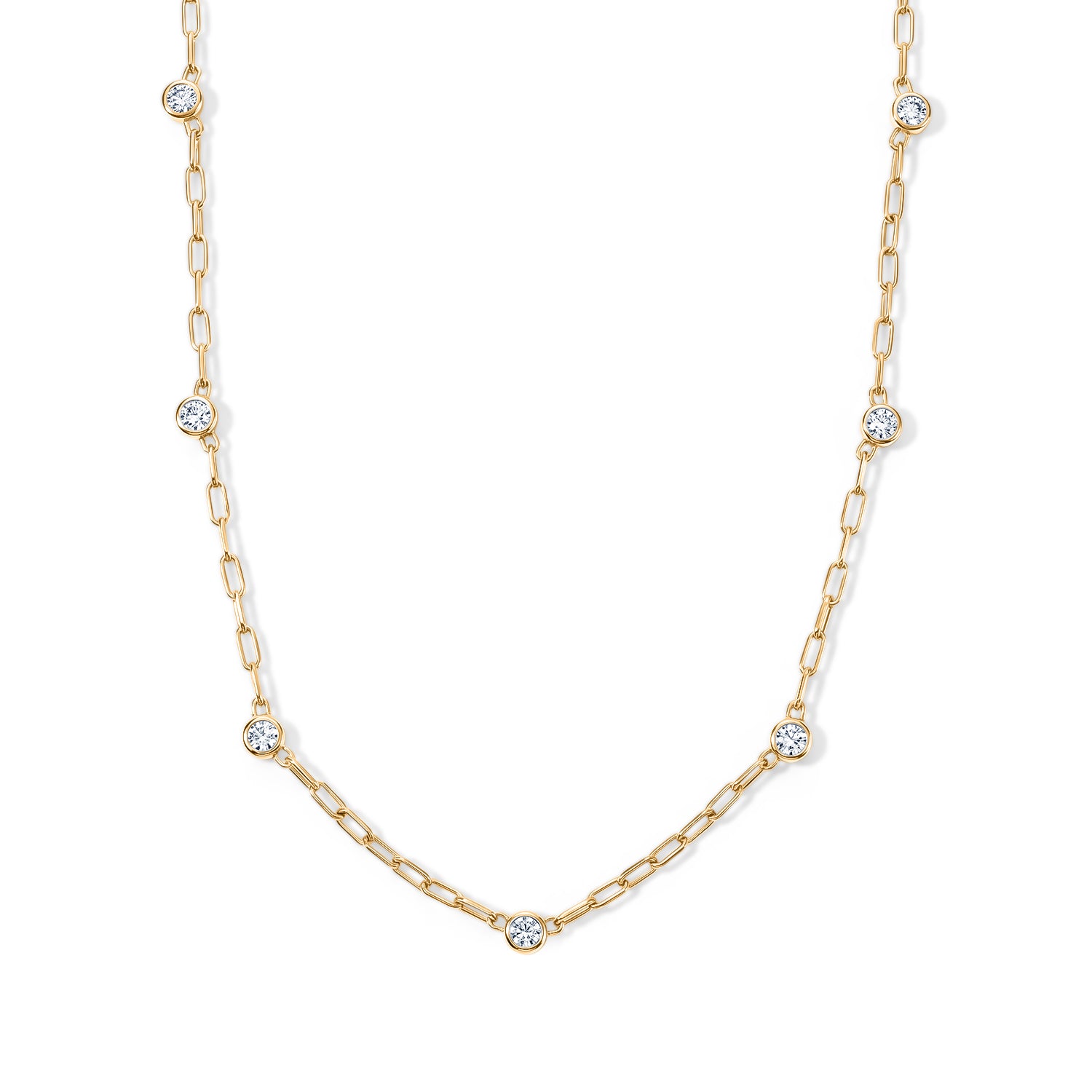LUXURIANT DIAMOND - Lab Grown Diamant SI-GH Halskette ca. 45 cm 925 Silber 750 Gelbgold vermeil ca. 1,02 ct.