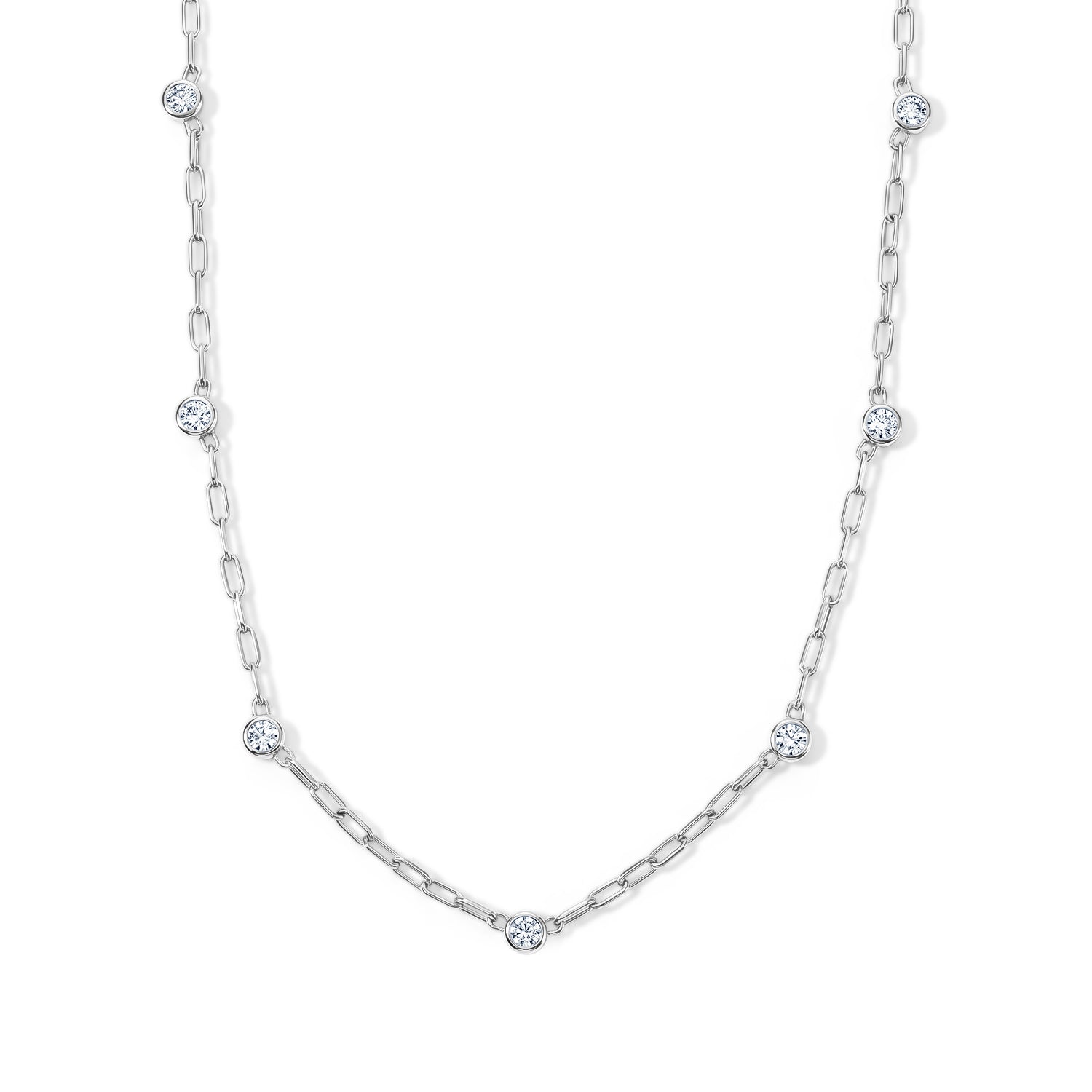 LUXURIANT DIAMOND - Lab Grown Diamant SI-GH Halskette ca. 45 cm 925 Silber Rhodiniert ca. 1,02 ct.