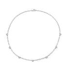 LUXURIANT DIAMOND - Lab Grown Diamant SI-GH Halskette ca. 45 cm 925 Silber Rhodiniert ca. 1,02 ct.