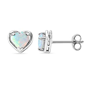 D'Joy AA Natürlicher, äthiopischer Welo Opal Ohrringe 925 Silber Rhodiniert ca. 0.50 ct