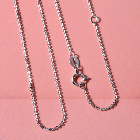 950 Platin Kette ca. 45 cm + 5 cm Extender, ca. 1,80g