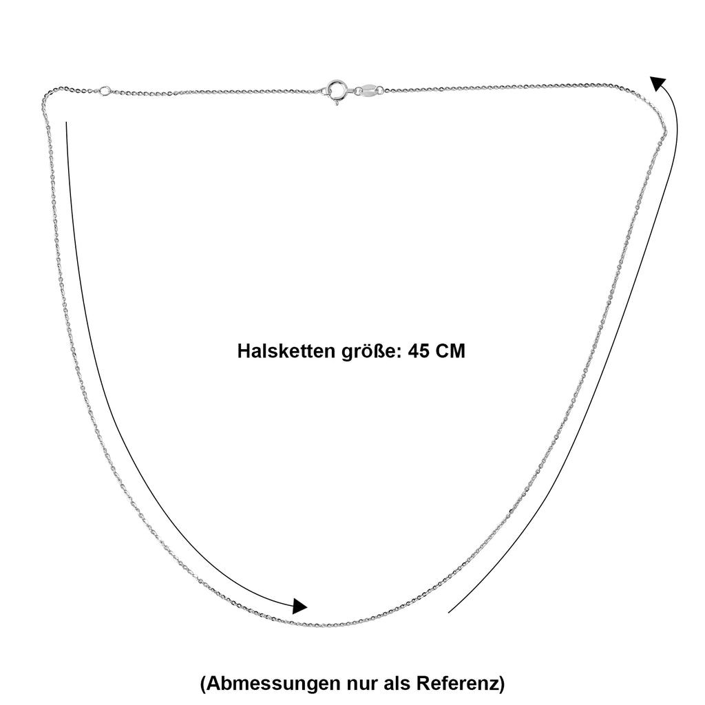950 Platin Kette ca. 45 cm + 5 cm Extender, ca. 1,80g