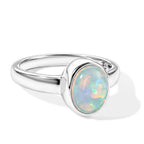 D'Joy AA Natürlicher, äthiopischer Welo Opal Ring 925 Silber 750 Gelbgold vermeil (Größe 18.00) ca. 1,06 ct