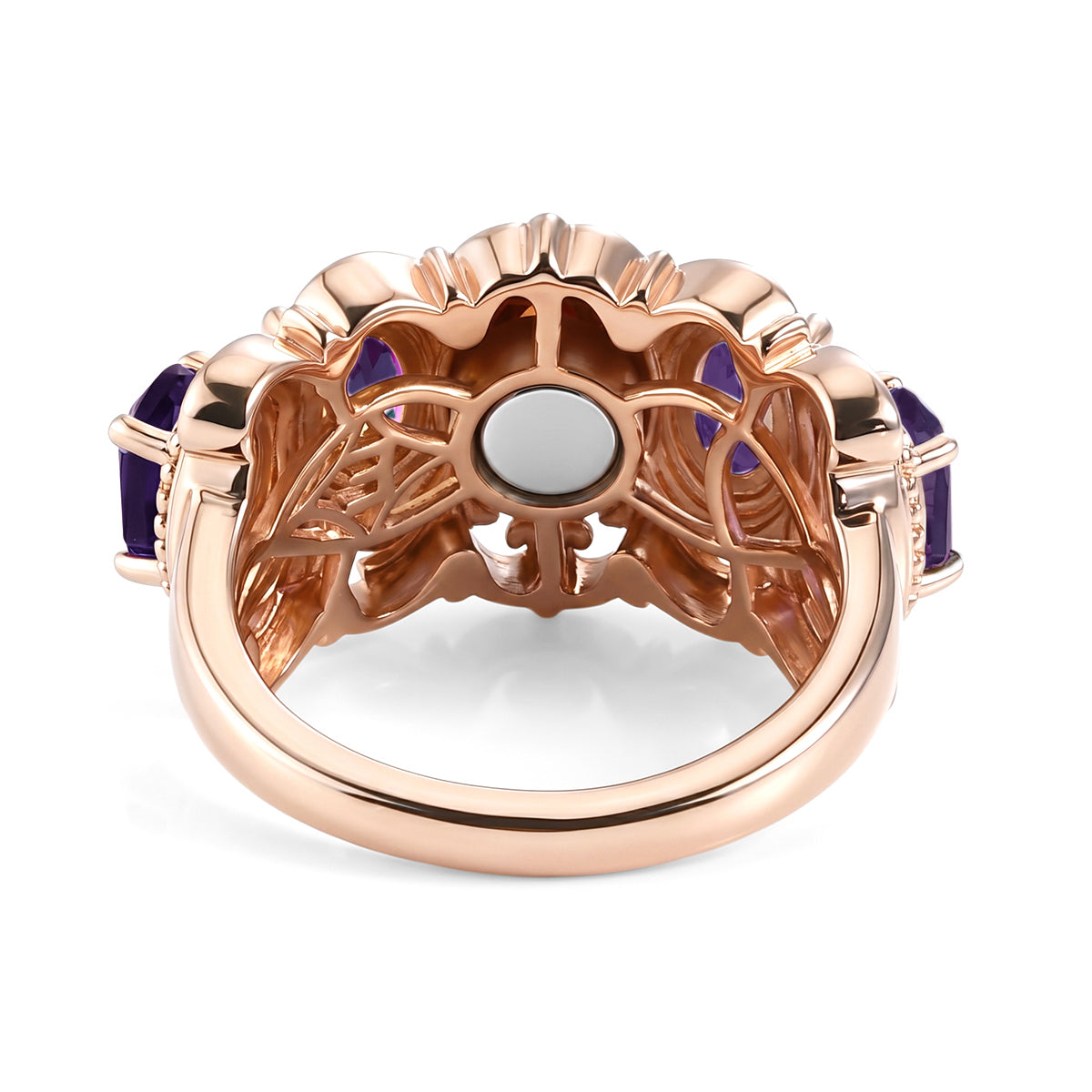 EVER TRUE Schwarzer Spinell, Mosambik Granat Ring 950 Kupfer (Größe 19.00) ca. 2,64 ct