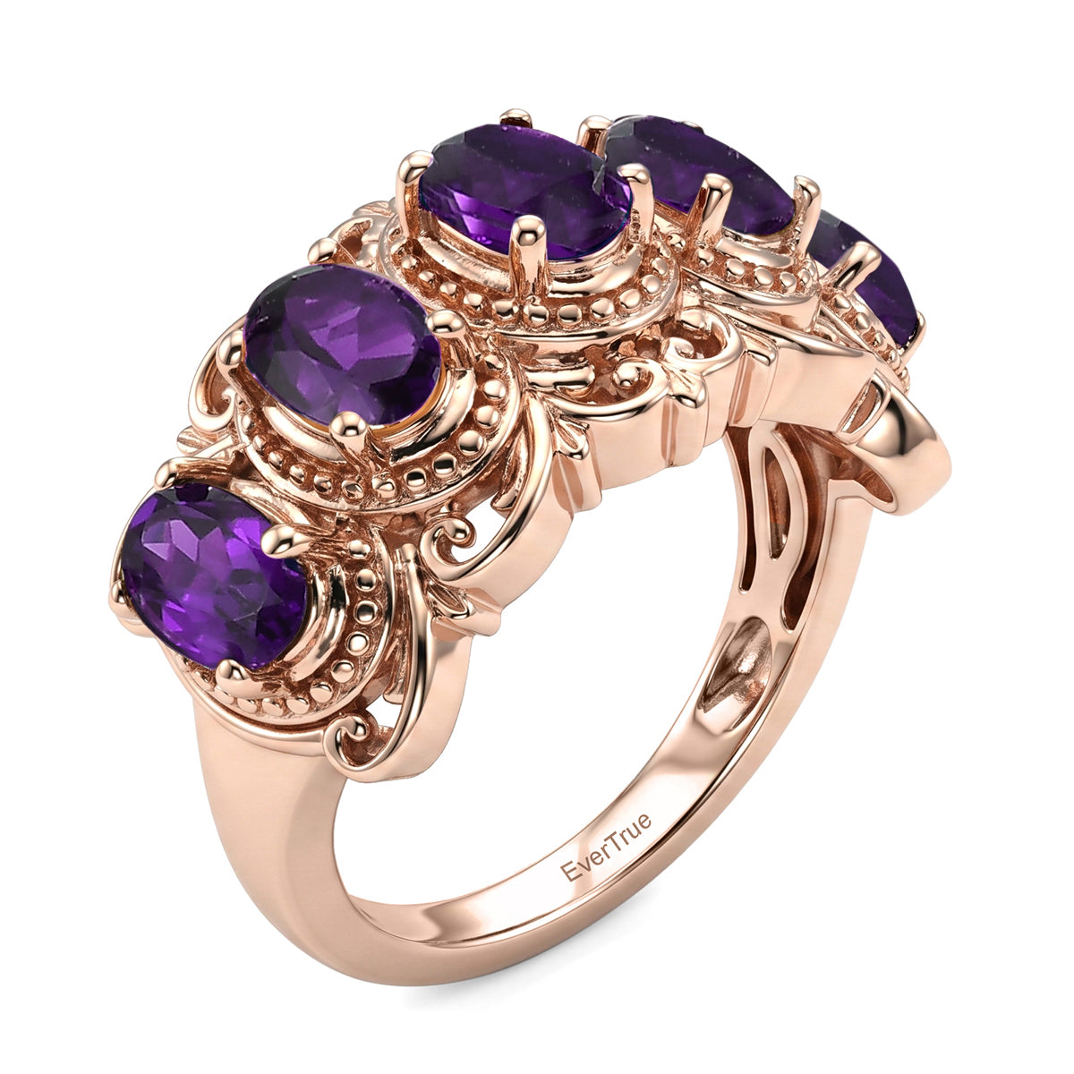 EVER TRUE Schwarzer Spinell, Mosambik Granat Ring 950 Kupfer (Größe 19.00) ca. 2,64 ct