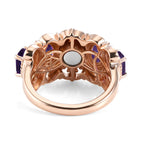 EVER TRUE Afrikanischer Amethyst Ring 950 Kupfer (Größe 17.00) ca. 2,22 ct