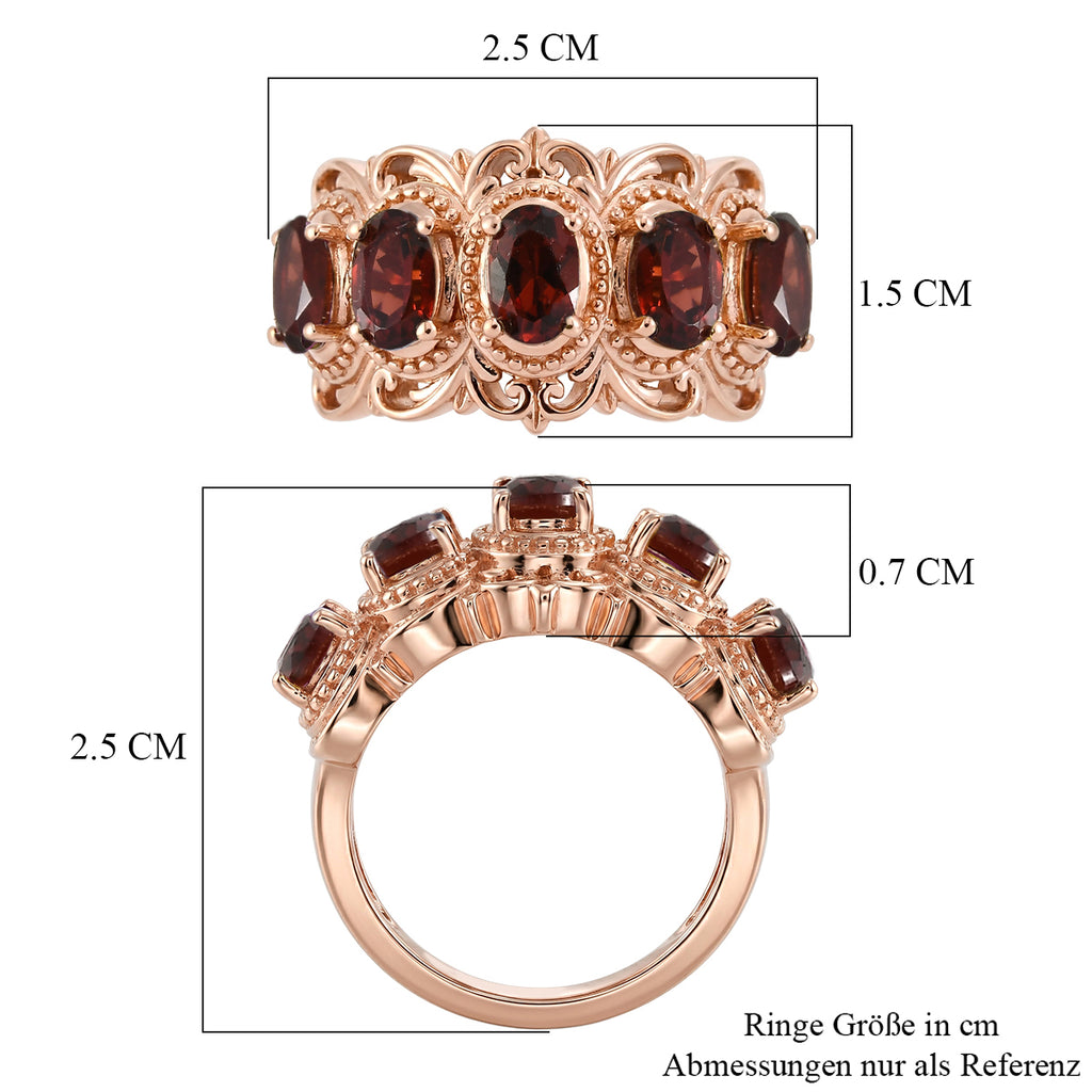 EVER TRUE Afrikanischer Amethyst Ring 950 Kupfer (Größe 20.00) ca. 2,22 ct