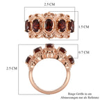 EVER TRUE Afrikanischer Amethyst Ring 950 Kupfer (Größe 20.00) ca. 2,22 ct