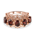 EVER TRUE Mosambik Granat Ring 950 Kupfer (Größe 17.00) ca. 2,79 ct