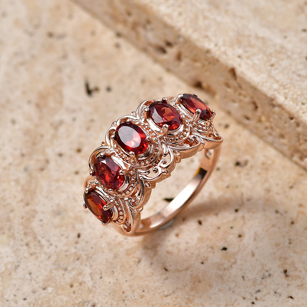 EVER TRUE Afrikanischer Amethyst Ring 950 Kupfer (Größe 20.00) ca. 2,22 ct