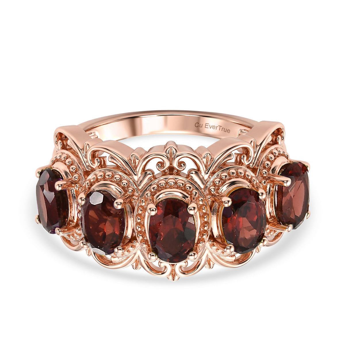 EVER TRUE Mosambik Granat Ring 950 Kupfer (Größe 17.00) ca. 2,79 ct