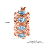 EVER TRUE Himmelblauer Topas Ohrringe 950 Kupfer ca. 4.33 ct