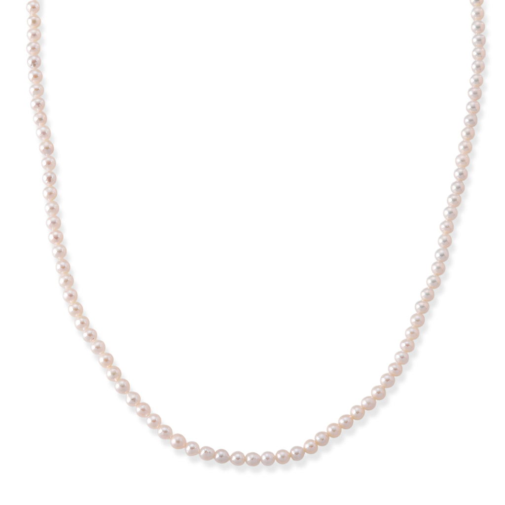 D'Joy Chinesische Akoya-Perle (4.5-5 mm) Halskette ca. Flexibles cm 925 Silber Rhodiniert