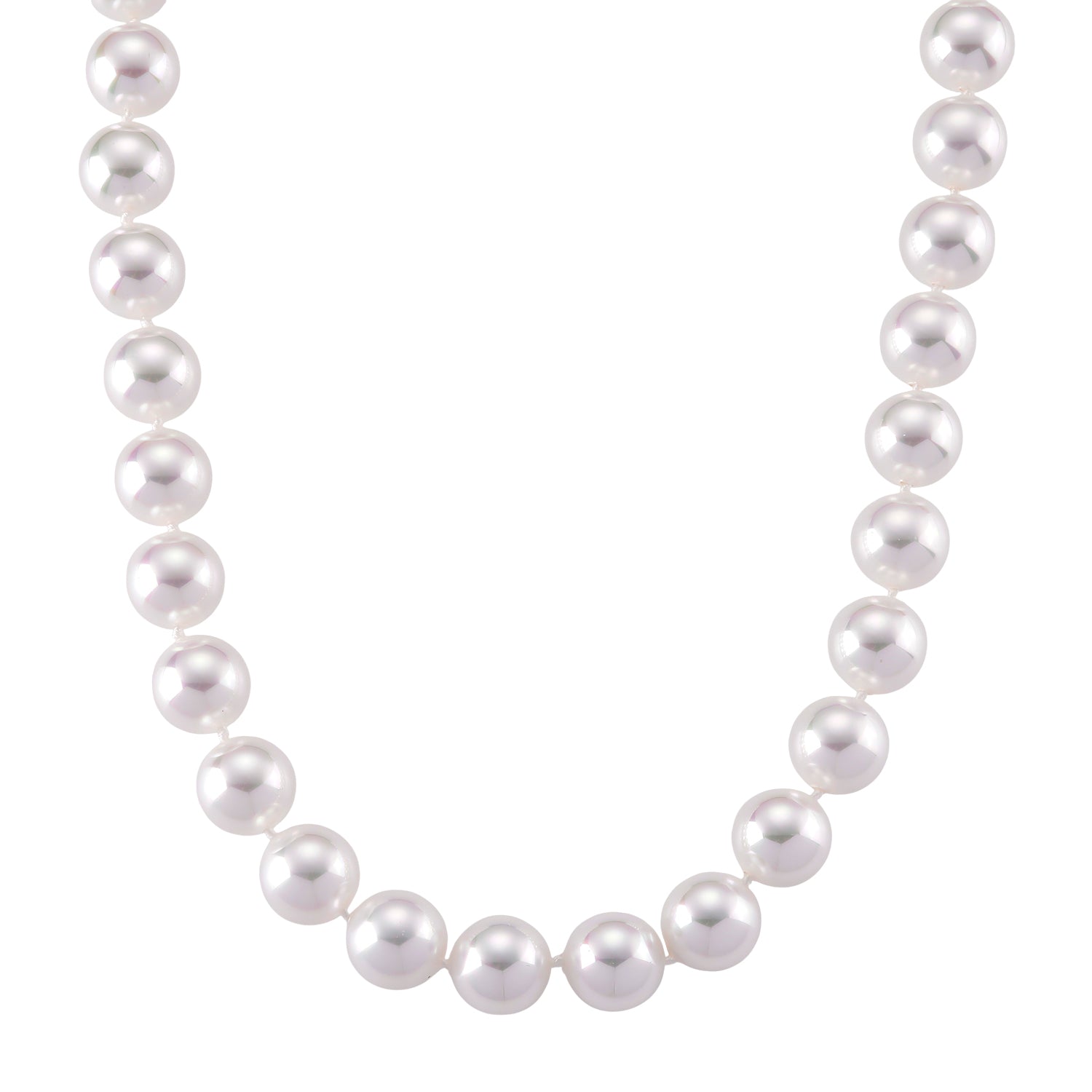Weiße Muschelkernperle (18 mm) Halskette ca. 50 cm 316L Edelstahl 885.00 ct
