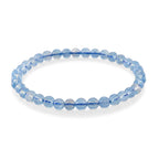 Aquamarin Armband Flexibles (ca. 18-19 cm) ca. 40.00 ct