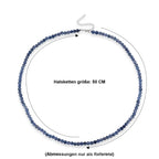 D'Joy Aquamarin Halskette ca. 50 cm + 5 cm Extender 925 Silber Rhodiniert ca. 105.00 ct