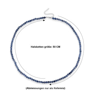 D'Joy Aquamarin Halskette ca. 50 cm + 5 cm Extender 925 Silber Rhodiniert ca. 105.00 ct