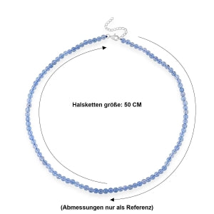D'Joy Aquamarin Halskette ca. 50 cm + 5 cm Extender 925 Silber Rhodiniert ca. 95.00 ct