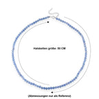D'Joy Aquamarin Halskette ca. 50 cm + 5 cm Extender 925 Silber Rhodiniert ca. 95.00 ct