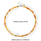 D'Joy Gelber Opal Halskette, flexibel, 316L Edelstahl ca. 140.00 ct