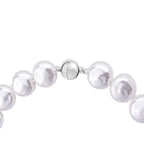 Weiße Muschelkernperle (20 mm) Halskette ca. 49.5 cm 316L Edelstahl 565.00 ct