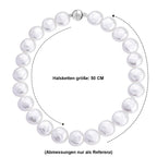 Weiße Muschelkernperle (20 mm) Halskette ca. 49.5 cm 316L Edelstahl 565.00 ct