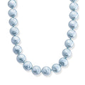 Blauer Muschelkernperle (20 mm) Halskette ca. 49.5 cm 316L Edelstahl 565.00 ct