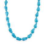 Sleeping Beauty Farbe Muschelkernperle Halskette ca. 50 cm 316L Edelstahl 530.00 ct
