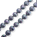 Pfaufarbene Muschelperle Halskette ca. 49.5 cm 316L Edelstahl 565.00 ct