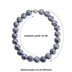 Pfaufarbene Muschelperle Halskette ca. 49.5 cm 316L Edelstahl 565.00 ct