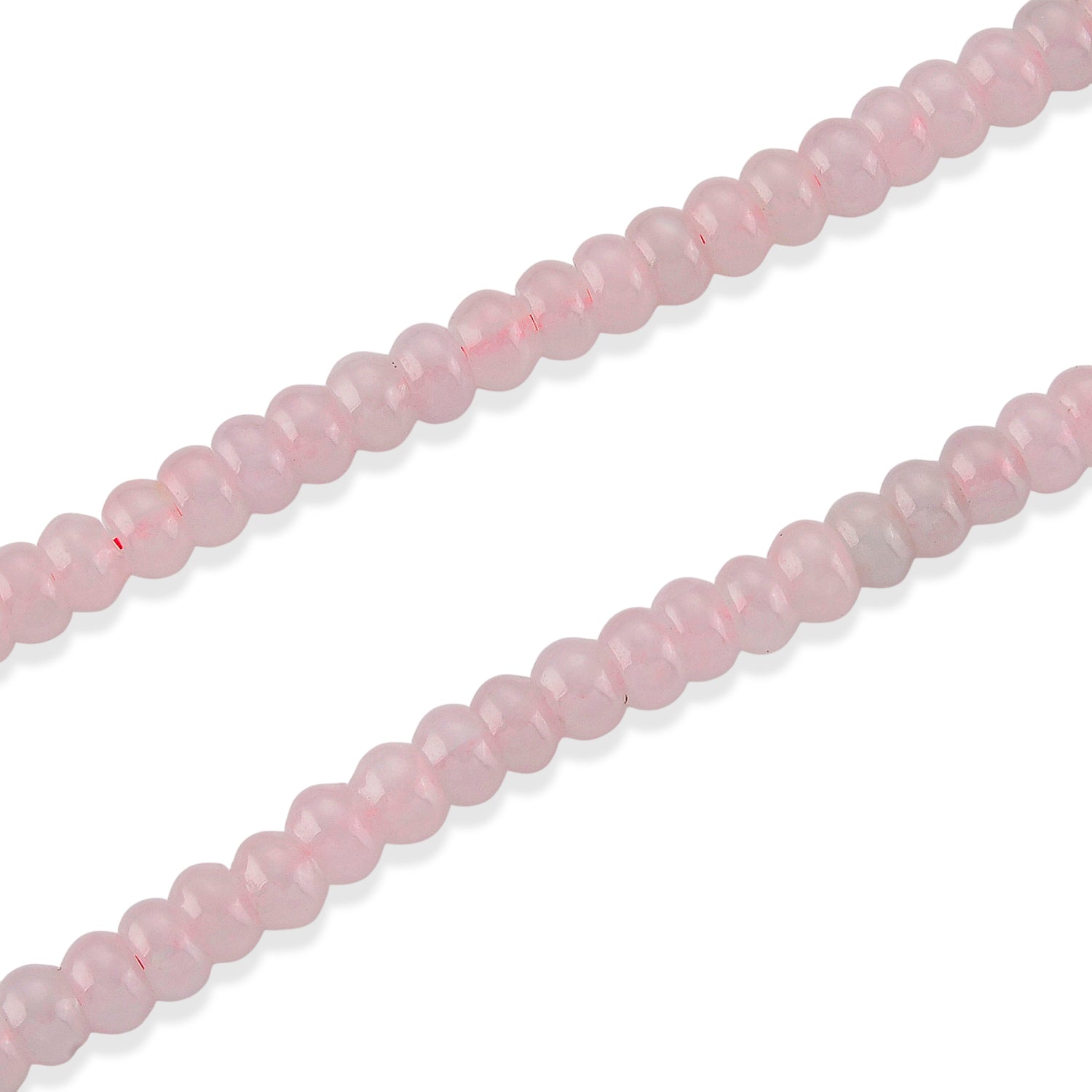 EXTREM SELTEN Rosa Jade Halskette ca. Flexibles cm 925 Silber Rhodiniert ca. 130.00 ct