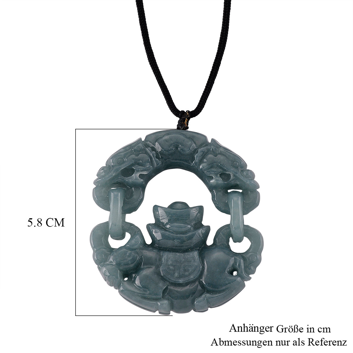 Olmek Jadeit Halskette Flexibles cm ca. 200,00 ct.
