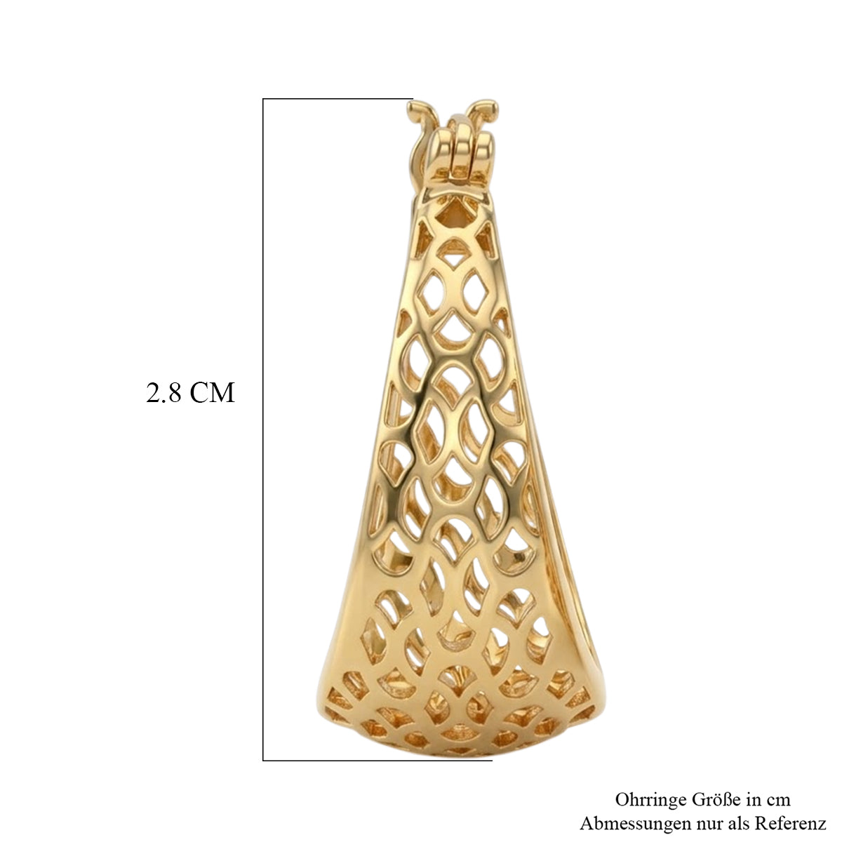 EVER TRUE Bronzella Kollektion-Reine Bronze 750 Vergoldet Ohrringe 4,35g