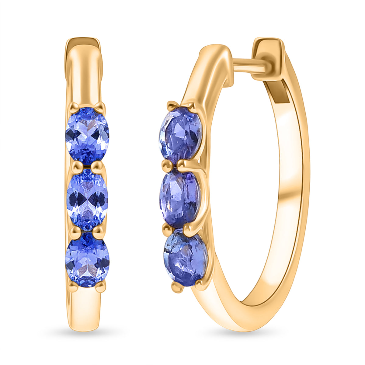 D'Joy AA Tansanit Ring und Ohrringe