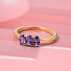 D'Joy AA Tansanit Ring und Ohrringe