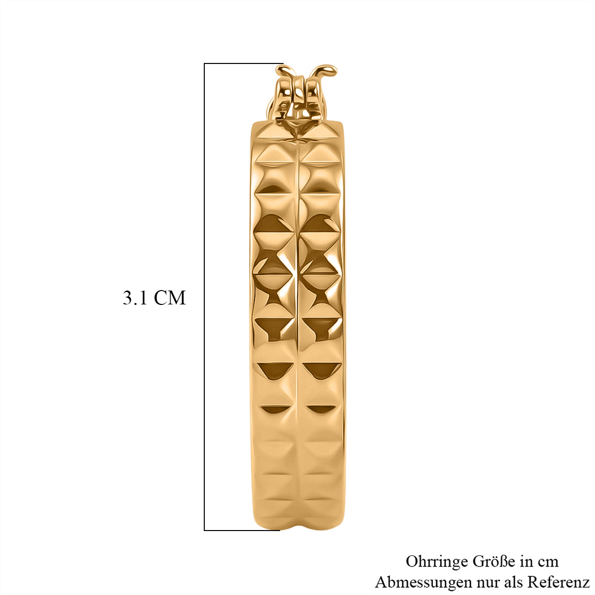EVER TRUE Bronzella Kollektion-Reine Bronze 750 Vergoldet Ohrringe 12,06g
