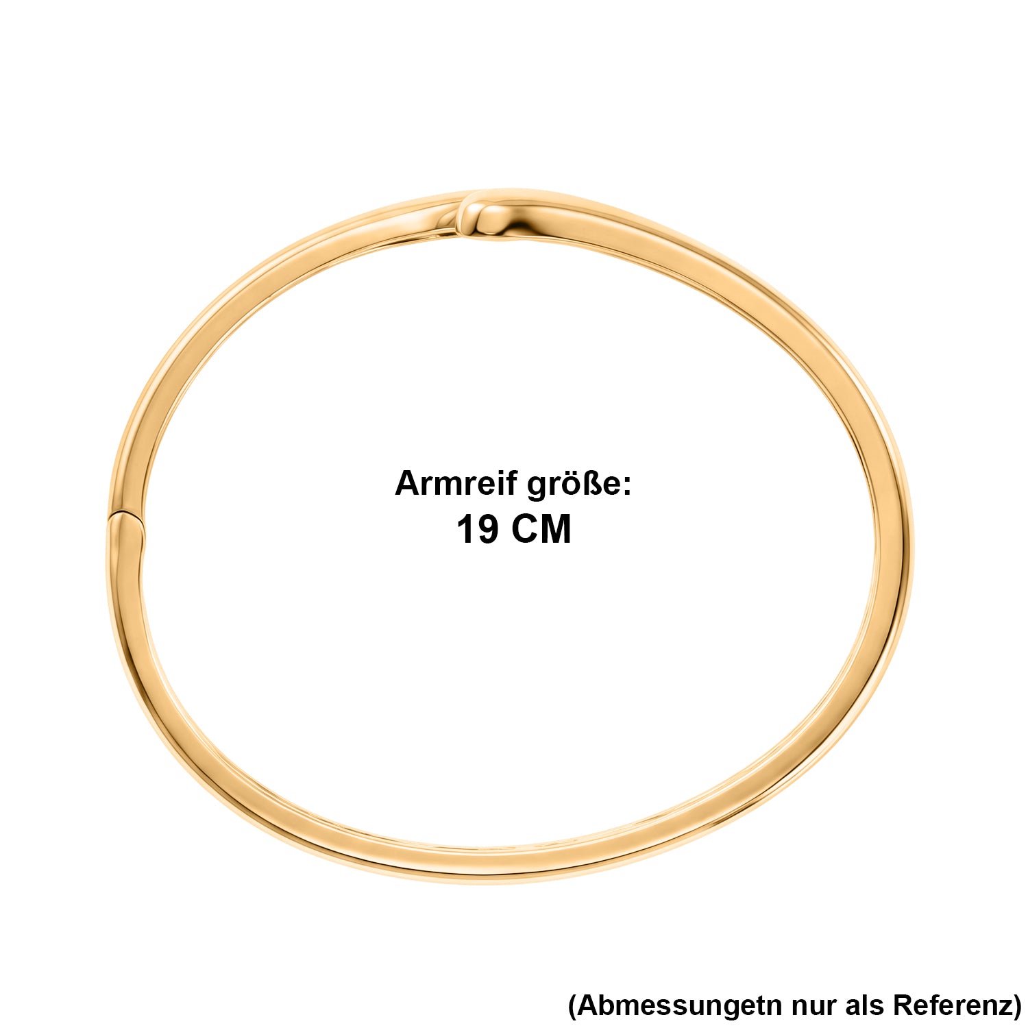 EVER TRUE Bronzella Kollektion-Reine Bronze 750 Vergoldet Armreif ca. 19 cm ca. 12,90g